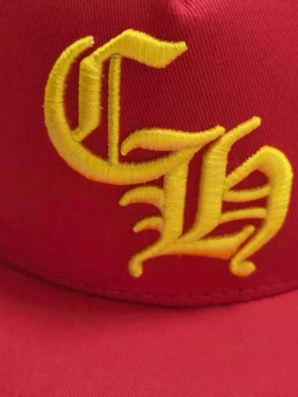 Chrome Hearts CH Logo Embroidered Baseball Cap, Red